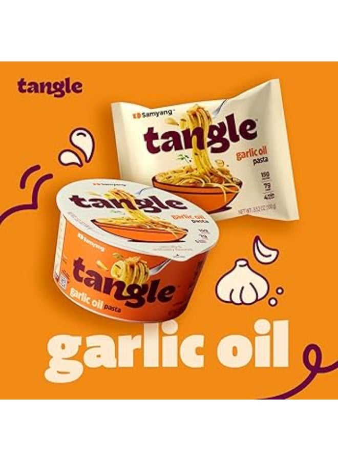 TANGLE Samyang Tangle Garlic Oil Noodles Plate 100g - Image 2