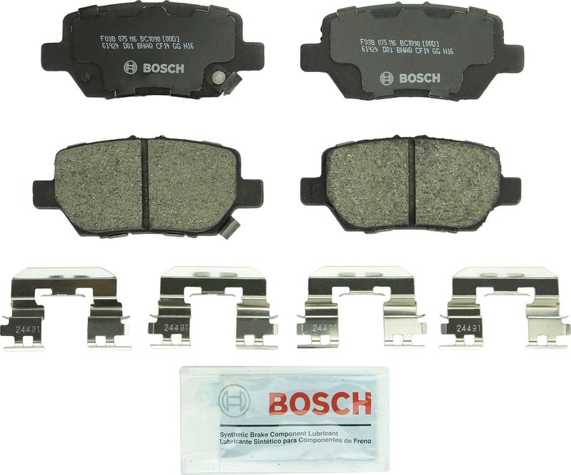 BOSCH مجموعة وسادات الفرامل السيراميكية الهادئة من بوش BC1090 - متوافقة مع بعض سيارات أكورا RL؛ خلفي - Image 1
