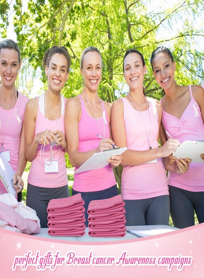 Hercicy 4 Pairs Breast Cancer Awareness Football Leg Sleeves Pink Ribbon Calf Compression Sports Sleeves for Girls Boys (Pink) - Image 3