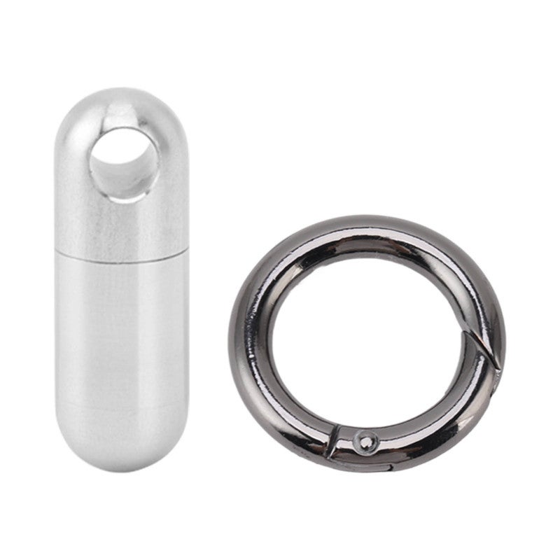 Portable Medicine Case: Stainless Steel Compact Pocket Organizer - Professional Sealing Waterproof Design Multifunctional Storage for Travel Outdoor Camping Daily Carry - Image 1