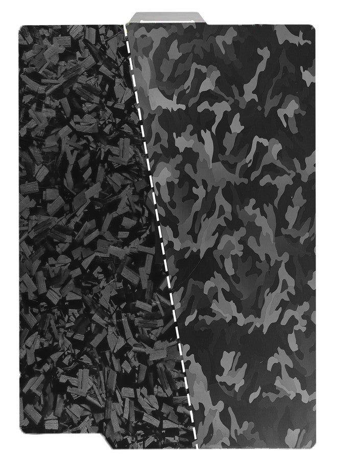 Sifrothy Smooth Camouflage+Black Forged Carbon Fiber 3D Printer Build Plate for Bambu Lab X1 X1C X1E P1P P1S A1, Double Sided Smooth Flexible Sheet Spring Steel Plate for Bambu 3D Printers 257x257mm - Image 1
