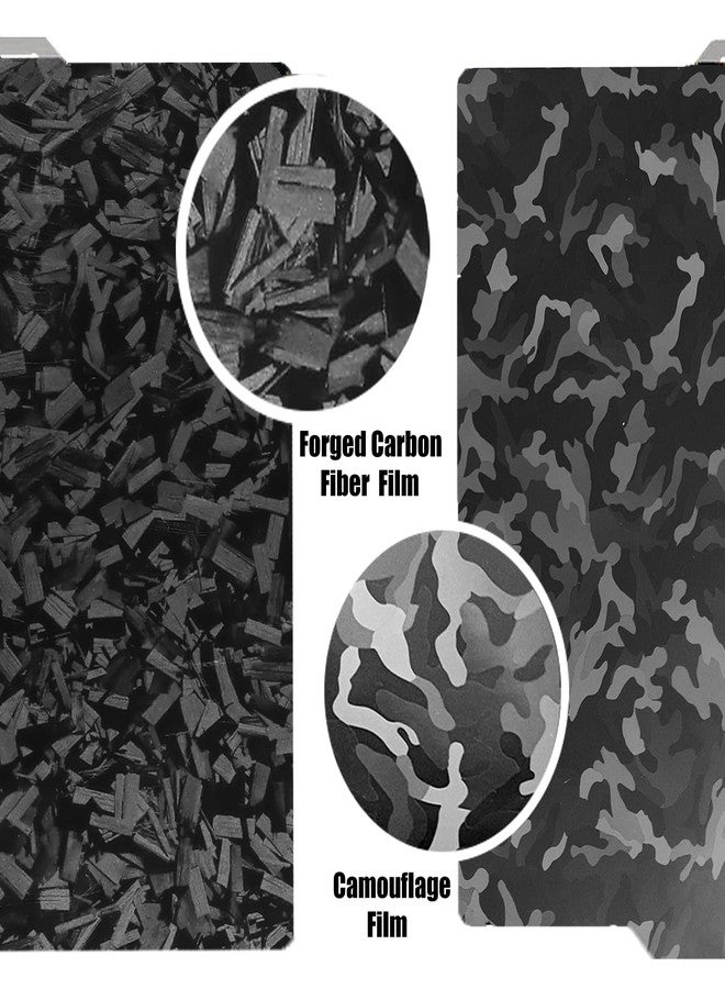 Sifrothy Smooth Camouflage+Black Forged Carbon Fiber 3D Printer Build Plate for Bambu Lab X1 X1C X1E P1P P1S A1, Double Sided Smooth Flexible Sheet Spring Steel Plate for Bambu 3D Printers 257x257mm - Image 2