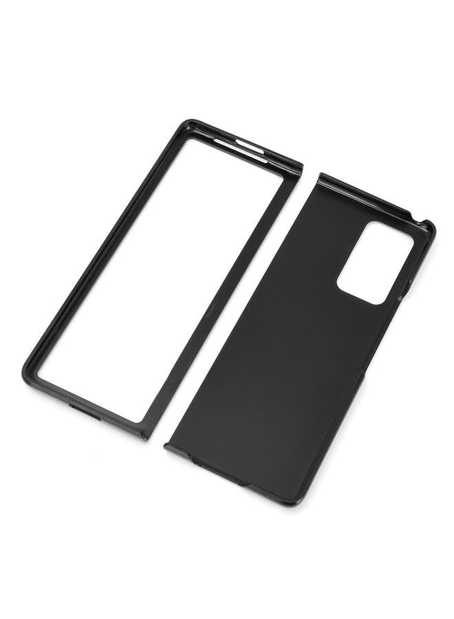 اس-توب جراب لهاتف Samsung Galaxy Z Fold2 / Z Fold2 5G مقاوم للصدمات من جلد التمساح PC + جراب من البولي يوريثان - Image 4