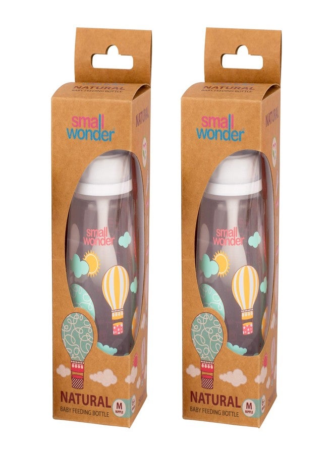 Small Wonder Natural Baby Feeding Bottle (Pack of 2), 250 ML, White - Image 3