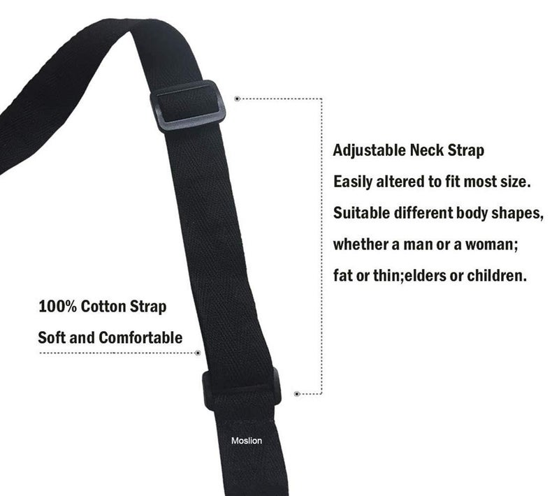 Moslion Girl Apron 31x27 Inch Sketch of Woman with Fashion Bun Perfect Eyebrow Eyelash Kitchen Chef Waitress Cook Aprons Bib with Adjustable Neck for Women Men Girls Black White - Image 4