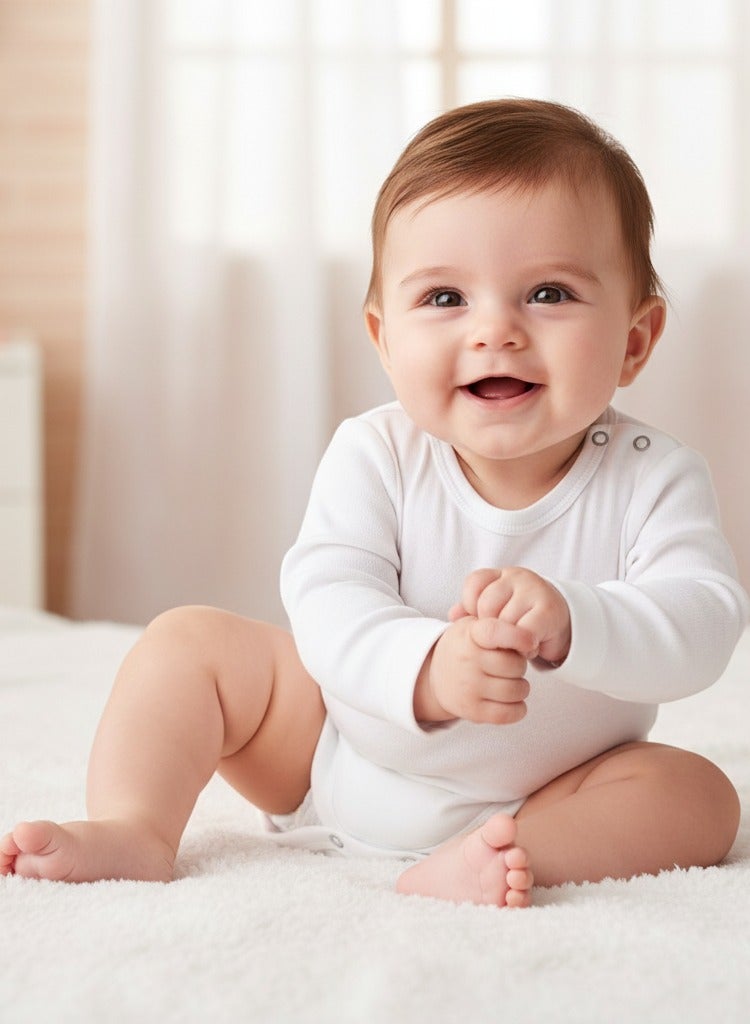 كوتونيل قطونيل باك يحتوي علي 6 قطع سالوبت كم ابيض قطن 100% للبيبي - Image 3