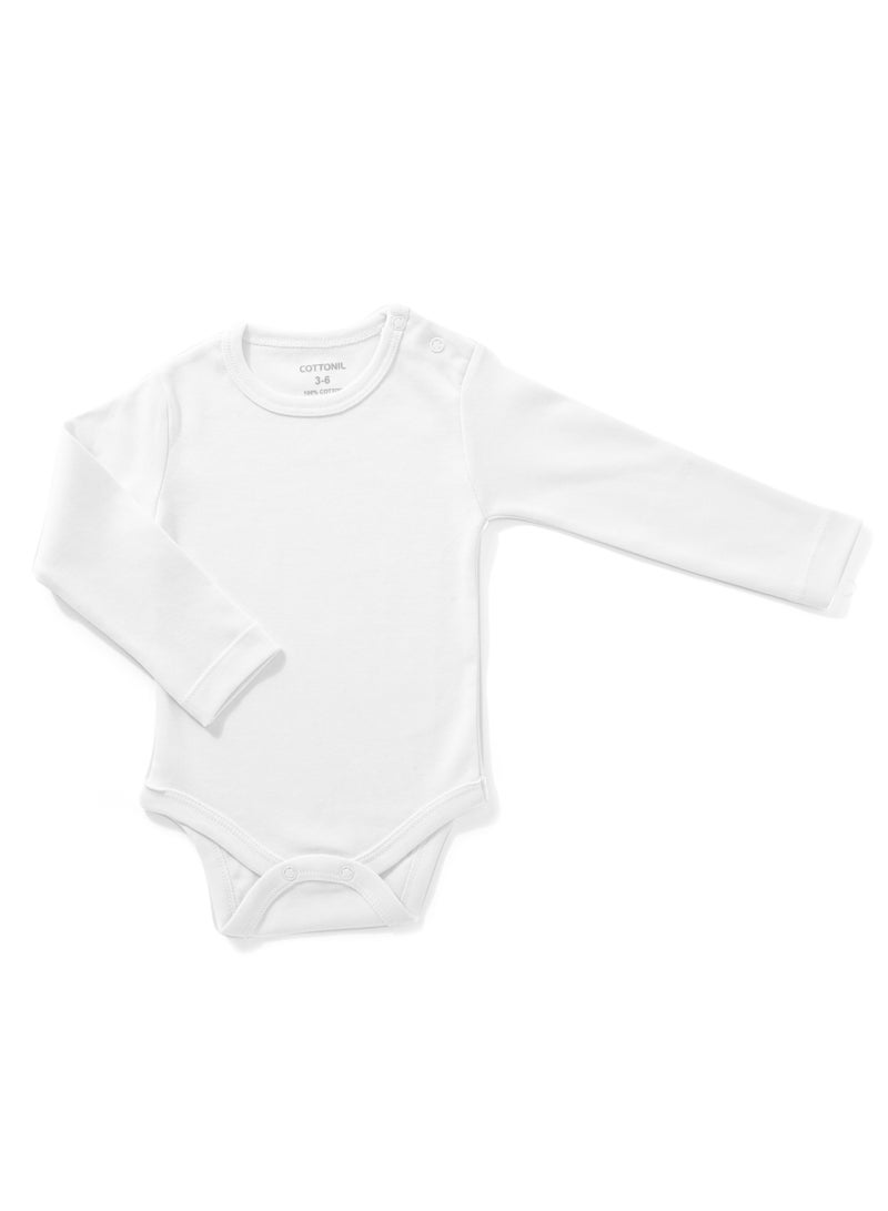 كوتونيل قطونيل باك يحتوي علي 6 قطع سالوبت كم ابيض قطن 100% للبيبي - Image 4