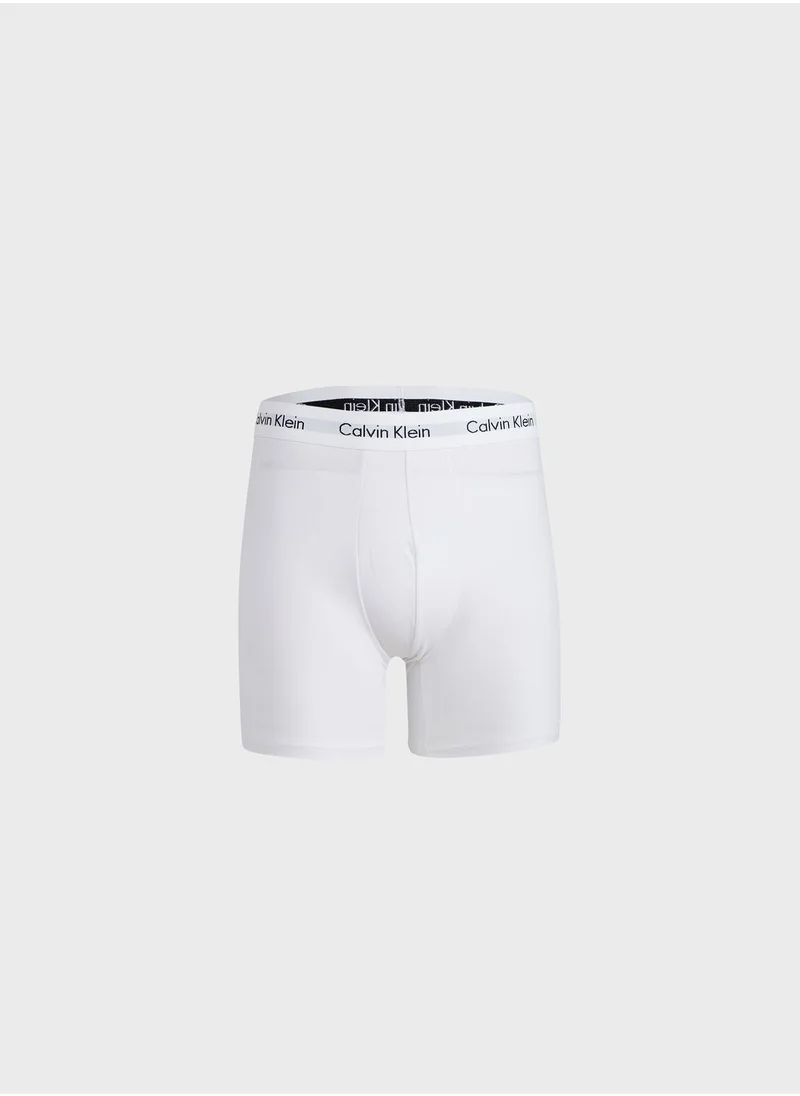 CALVIN KLEIN 3 Pack Logo Band Assorted Trunks
