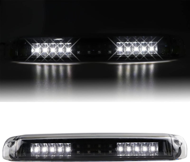 Bomusou Sanzitop LED 3rd Brake Light for 1999-2006 Chevy Silverado GMC Sierra - Black Housing Clear Lens - Image 3