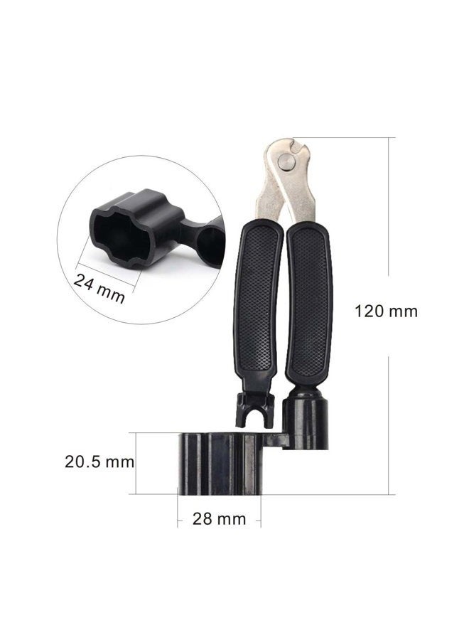 SAPHUE Black 3 in 1 Multifunction Guitar String Winder String Cutter Pin Puller,MusicOne ¡­ - Image 5