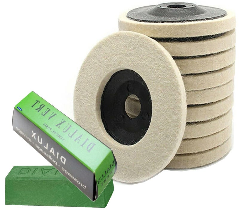 DIY Crafts Wool Felt Wheel Disc For Car Polishing Polish Steel Metal - Image 1