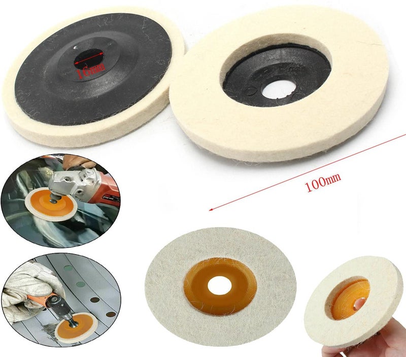 DIY Crafts Wool Felt Wheel Disc For Car Polishing Polish Steel Metal - Image 2