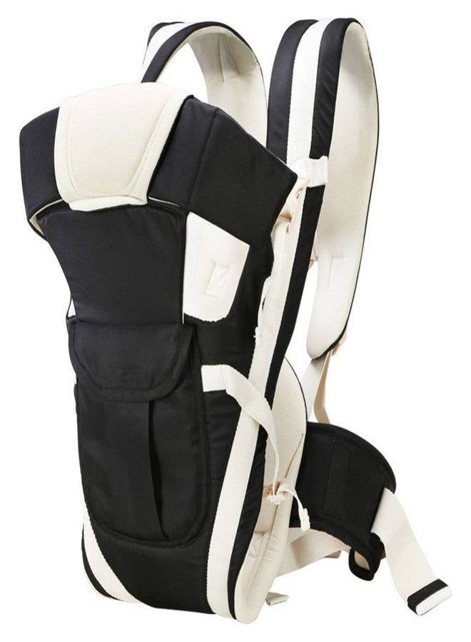 SHEMOK® Baby Carrier Carry Bag Back & Front Facing with Waist Belt & Storage Pocket 0 to 24 Month (Black) - Image 1