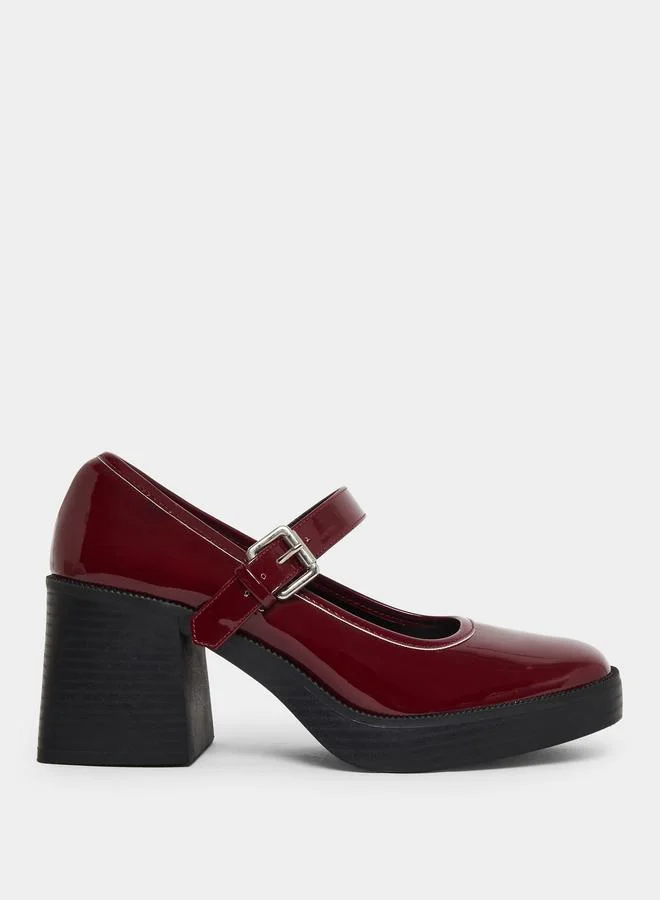 Raid Favia Buckled Platform Mary Jane Shoes