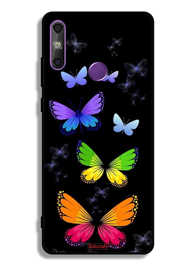 Tolwak Huawei Enjoy 20e Protective Case Cover Colorful Butterflies - Image 2