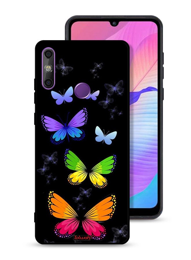 Tolwak Huawei Enjoy 20e Protective Case Cover Colorful Butterflies - Image 1