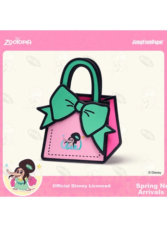 Jumpfrompaper Disney Collaboration Comic Shoulder Crossbody Zootopia Lulu Bow Bag Birthday Gift - Image 1