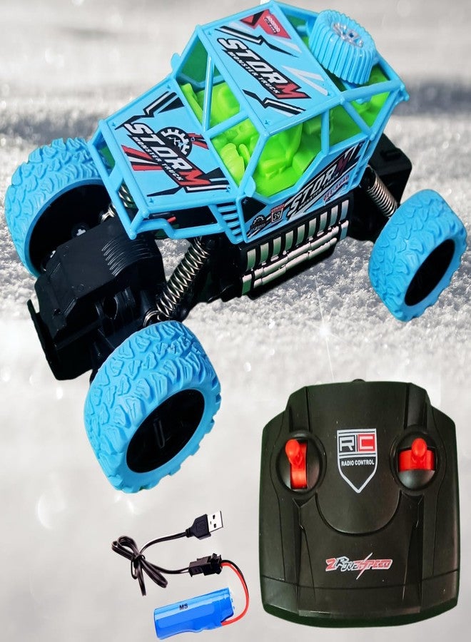 VRION Toy Remote Control Car, Double Sided RC Car, 4WD Off-Road Stunt Car 2.4Ghz Indoor/Outdoor All Terrain Rechargeable Cars for Boys Kids 3 + Year Old(Assorted Colour) Pack of 1 - Image 5