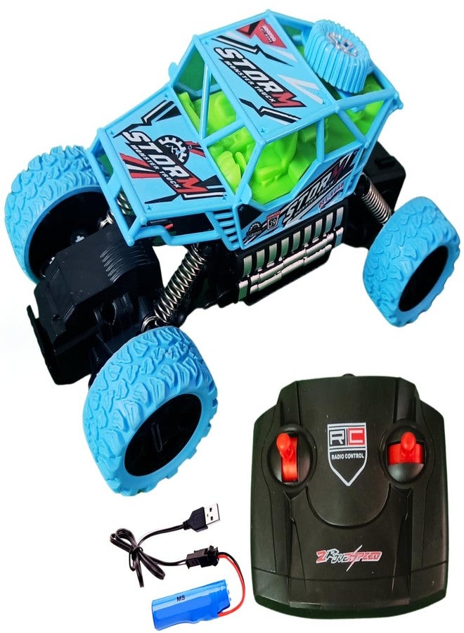 VRION Toy Remote Control Car, Double Sided RC Car, 4WD Off-Road Stunt Car 2.4Ghz Indoor/Outdoor All Terrain Rechargeable Cars for Boys Kids 3 + Year Old(Assorted Colour) Pack of 1 - Image 2