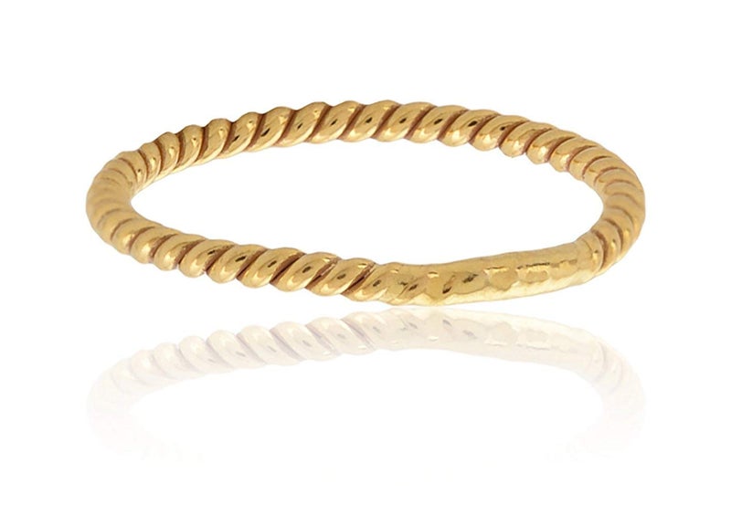 ELOISH Gold Nose Ring for Women Shinny Gold Nose Ring for Girls.(LIPTITARGOLDNOSERING) - Image 2