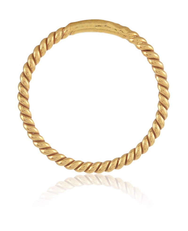 ELOISH Gold Nose Ring for Women Shinny Gold Nose Ring for Girls.(LIPTITARGOLDNOSERING) - Image 4