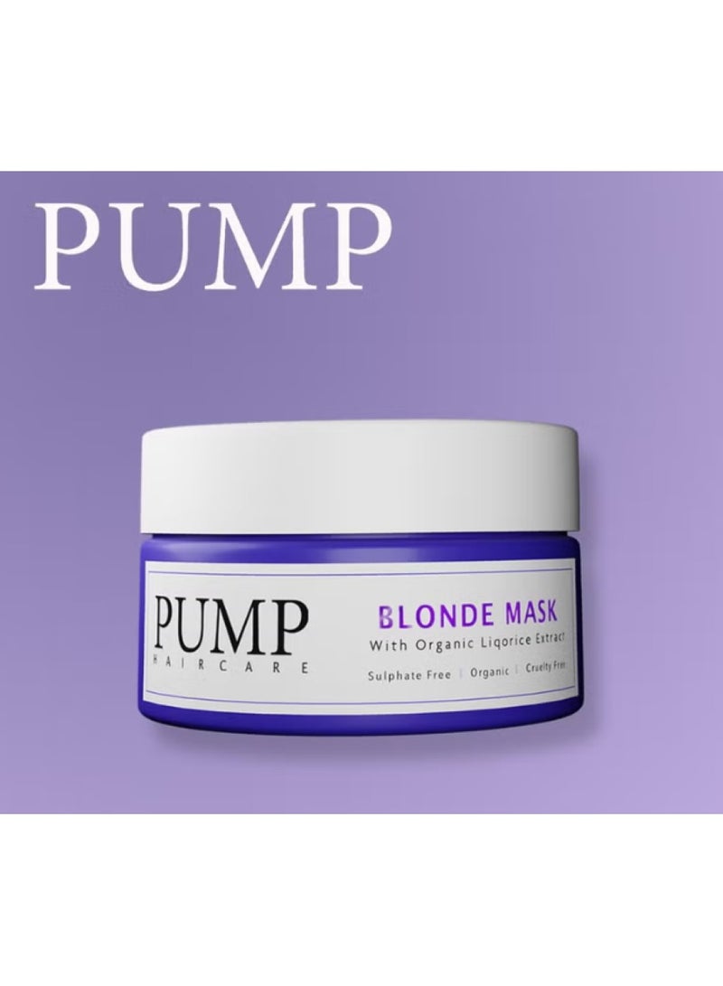 Pump Blonde Hair Mask With Organic Liquorice Extract 250ml - Image 2