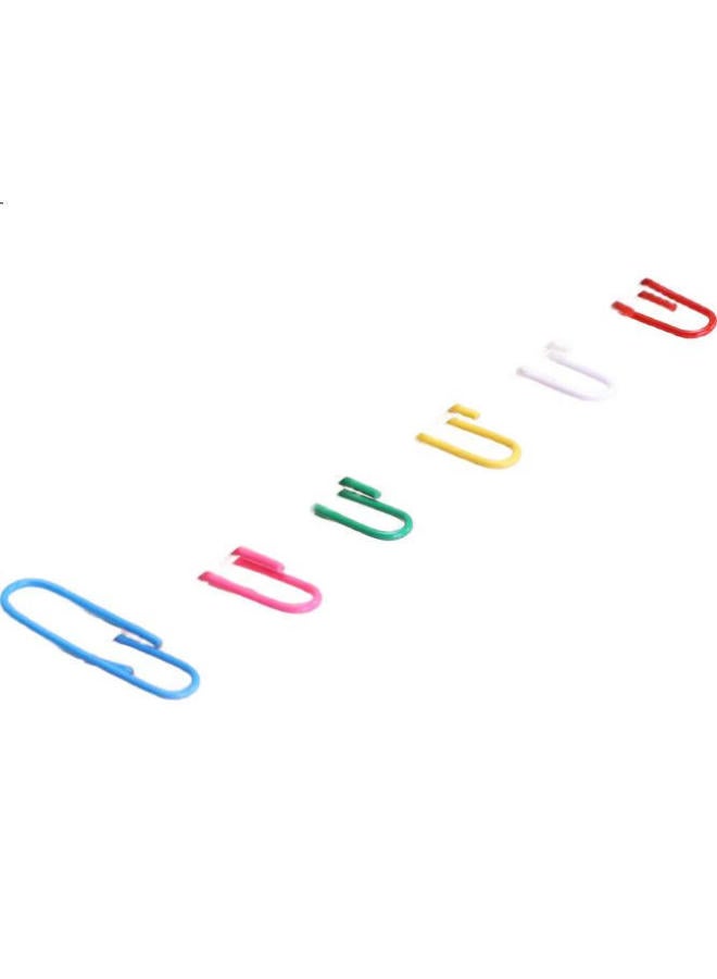 Sunwood Colorful Paper Clips/Curly Paper Clips, 100 Pieces/Box, 10 Boxes, 8104 - Image 1