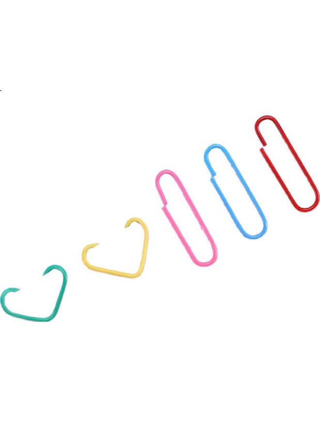 Sunwood Colorful Paper Clips/Curly Paper Clips, 100 Pieces/Box, 10 Boxes, 8104 - Image 2