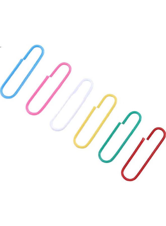 Sunwood Colorful Paper Clips/Curly Paper Clips, 100 Pieces/Box, 10 Boxes, 8104 - Image 3