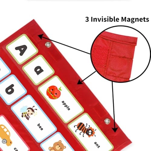 Keenso Pocket Chart,Mini Double Sided Pocket Charts for Teachers - Image 5