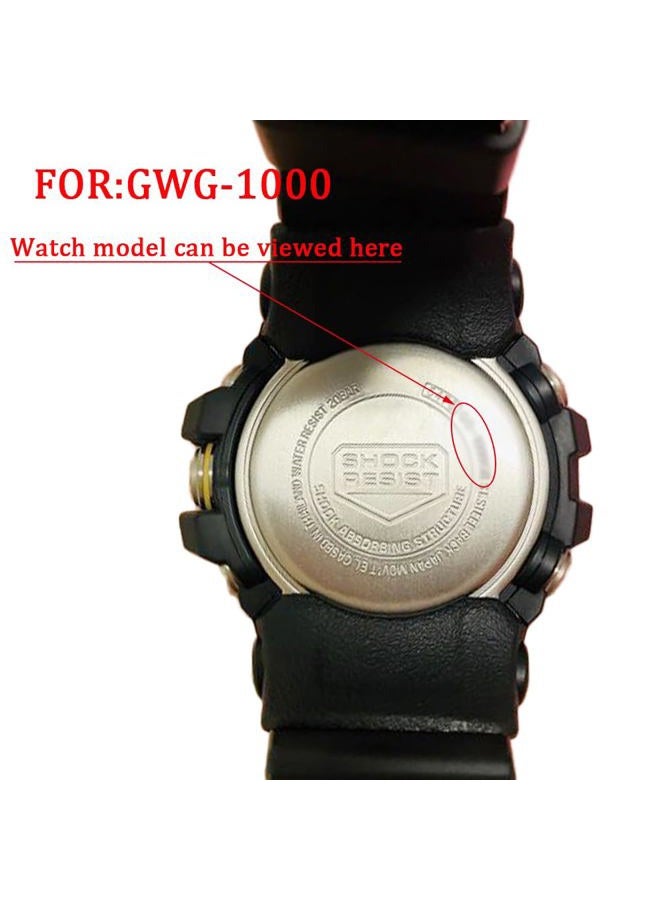 MCXGL Quality Rubber Strap Replacement for gshock GWG-1000GB GWG-1000 Men's Black Watch Band - Image 2