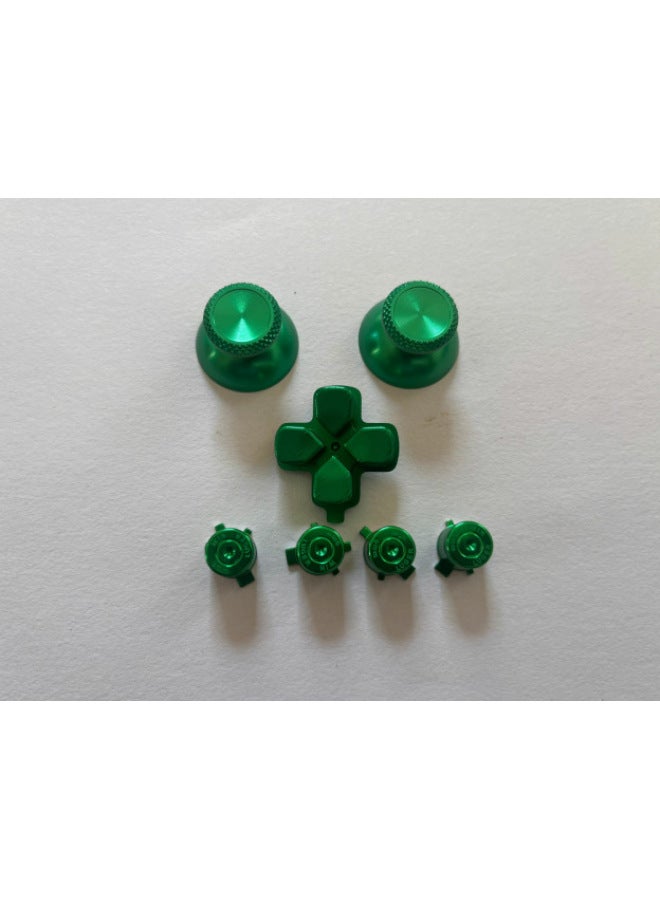 إسكدنيا زر مقبض PS5 للوحة تحكم PS5، زر بديل معدني معدل، غطاء فطر معدني، مفتاح متقاطع، لون المنتج: أخضر - Image 1