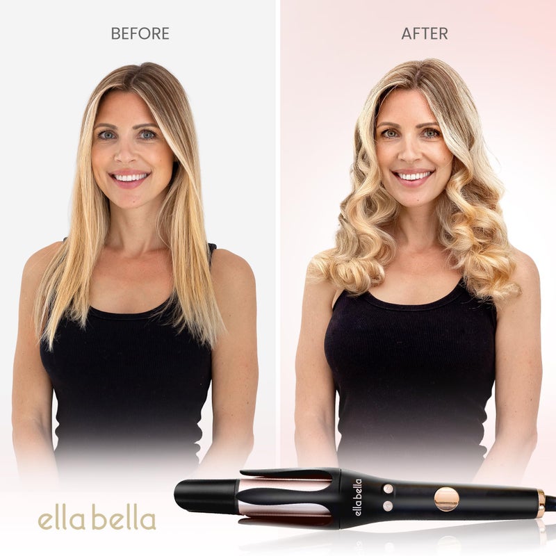 ELLA BELLAÂ® Automatic Rotating Curling Iron â€¢ Auto Hair Curlers â€¢ Easy to Use â€¢ Digital Display to Accurately Control Temperature â€¢ Transform Your Look in Seconds â€¢ Ideal for Longer Hair - Image 2