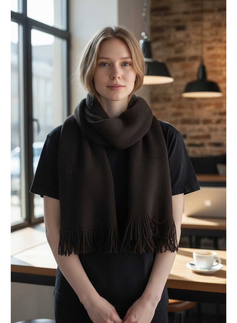 وشاح صوف دافئ لفصل الشتاء للرجال والنساء صنع في تركيا - Image 2