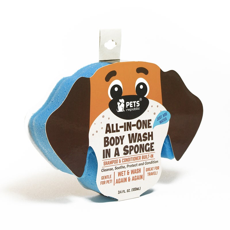 Pets Republic All-in-One Body Wash Dog Shape Sponge