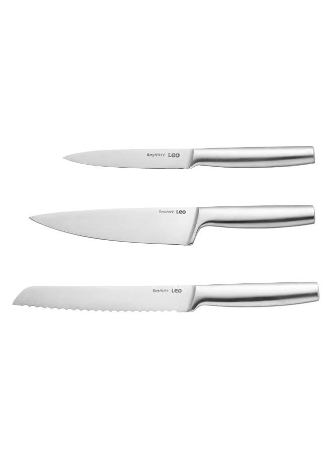 Berghoff Pack Of 3 Stainless Steel Classic Knife Set   cm-Silver  - Image 1
