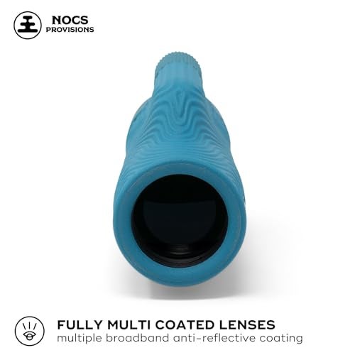 Nocs Provisions Field Tube 8x32 Waterproof Monocular, 8X Magnification Telescope, Bak4 Prism, Wide Field of View for Bird Watching, Backpacking & Wildlife Viewing - Corsican Blue - Image 3
