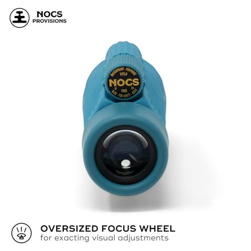 Nocs Provisions Field Tube 8x32 Waterproof Monocular, 8X Magnification Telescope, Bak4 Prism, Wide Field of View for Bird Watching, Backpacking & Wildlife Viewing - Corsican Blue - Image 2