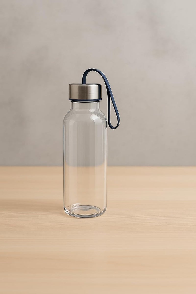 BS B&S Premium 0.5L Reusable Water Bottle - Navy Blue - Image 2
