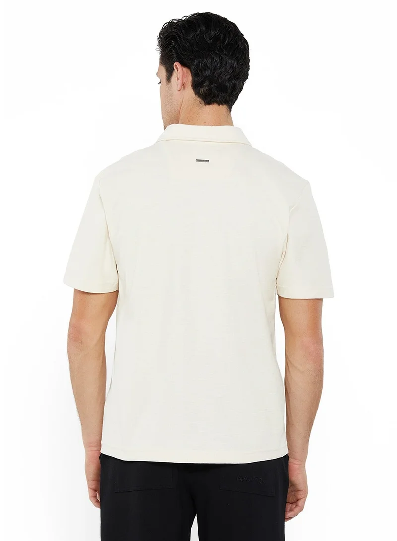 NAUTICA Buff Regular Fit Premium Cotton Logo Shirt for Men | Best Price UAE