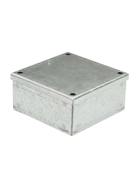 GI Adaptable Box, Plain Galvanised Electronic Project Junction Enclosure Box for Electrical Multipurpose Use (225X225X100MM)