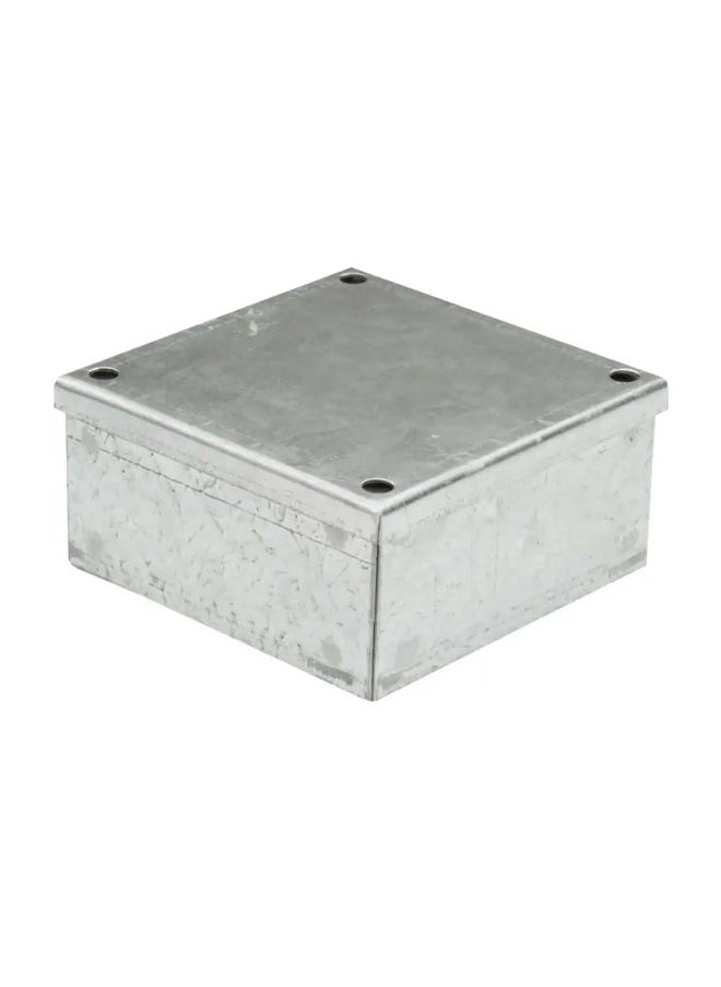 RACO GI Adaptable Box, Plain Galvanised Electronic Project Junction Enclosure Box for Electrical Multipurpose Use (225X225X100MM)  - Image 1
