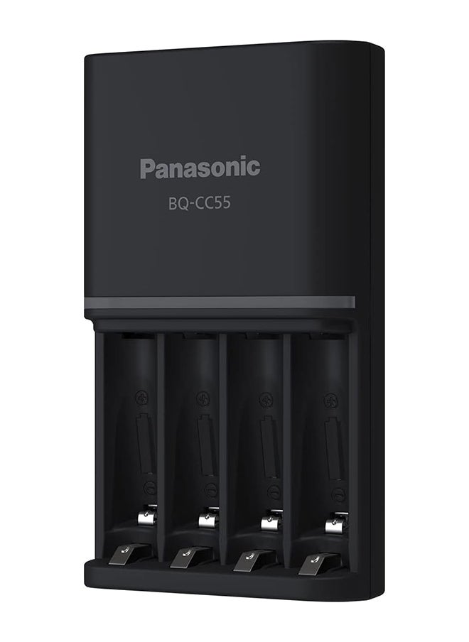 eneloop Panasonic Pro Charger With Pack Of 4 Aa 2550Mah Rechargeable Batteries, K-Kj55Hc40S2  - Image 3