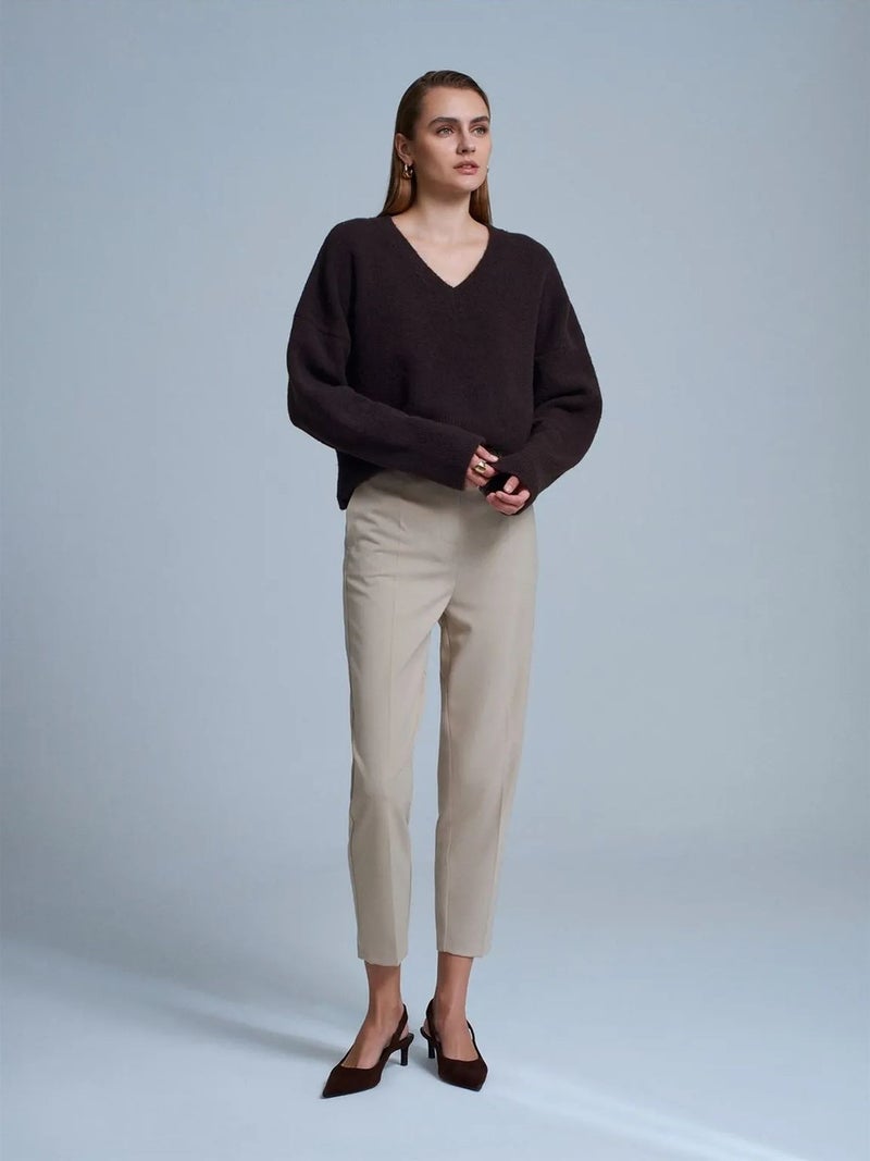 DILVIN Women's V-neck Ribbed Knit Sweater - Image 5
