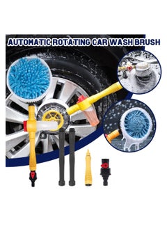 DIGI CORE Multifunctional Car Wash Brush Cleaning Mop And Brush Tools Long Handle Automatic Rotating Foam Car Cleaning Brush Microfiber Washing Mop And Car Brush Cleaning Brush Spin Car Mop  - Image 4