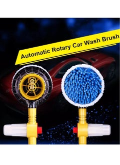 DIGI CORE Multifunctional Car Wash Brush Cleaning Mop And Brush Tools Long Handle Automatic Rotating Foam Car Cleaning Brush Microfiber Washing Mop And Car Brush Cleaning Brush Spin Car Mop  - Image 5