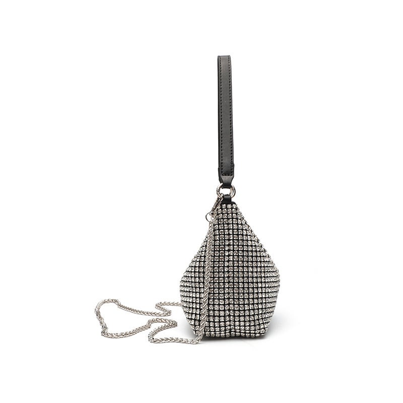 New Arrival Handmade Diamond-Encrusted Women'S Underarm Bag Super Flash Knot Handbag Socialite Light Luxury Underarm Evening Bag - Image 4