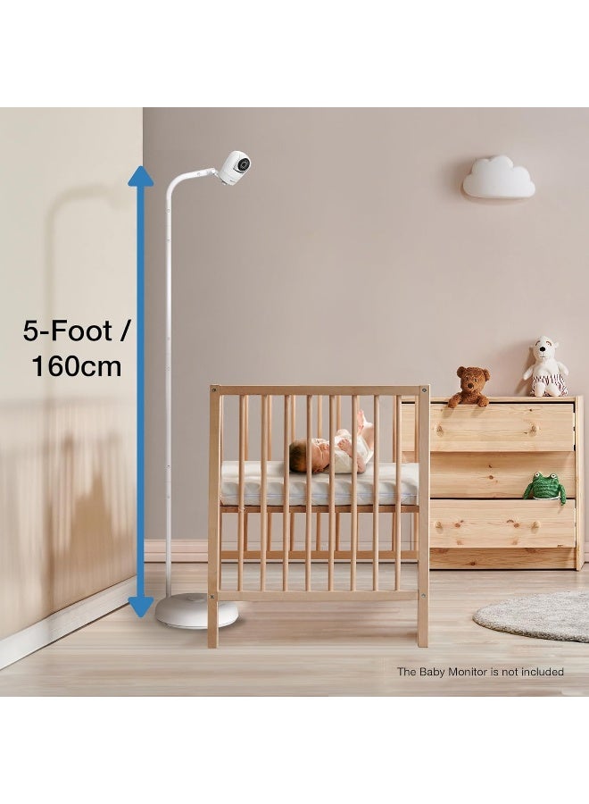 vtech حامل أرضي لمراقبة الأطفال من VTech متوافق مع معظم أجهزة مراقبة الأطفال من VTech، حامل كاميرا الأطفال، أمان للحضانة - Image 4