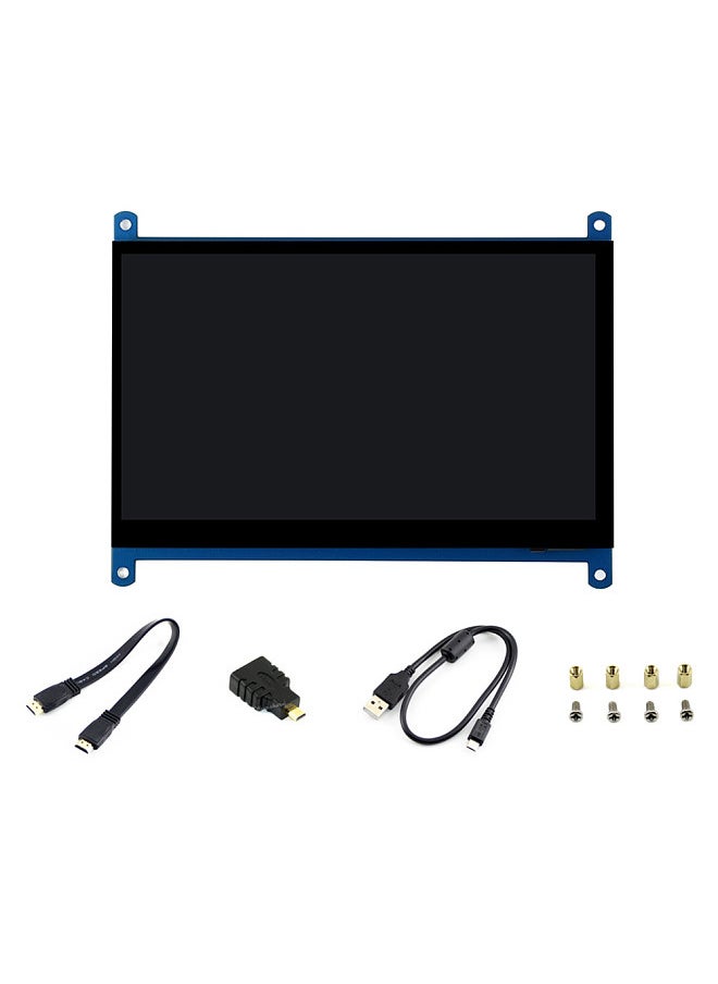 Waveshare - Waveshare 11199 Inch Display Capacitive Touchscreen HD LCD Monitor 1024×600 Resistive Screen for Raspberry Multi mini PC/Windows 10/8.1/8/7/XP - Image 1