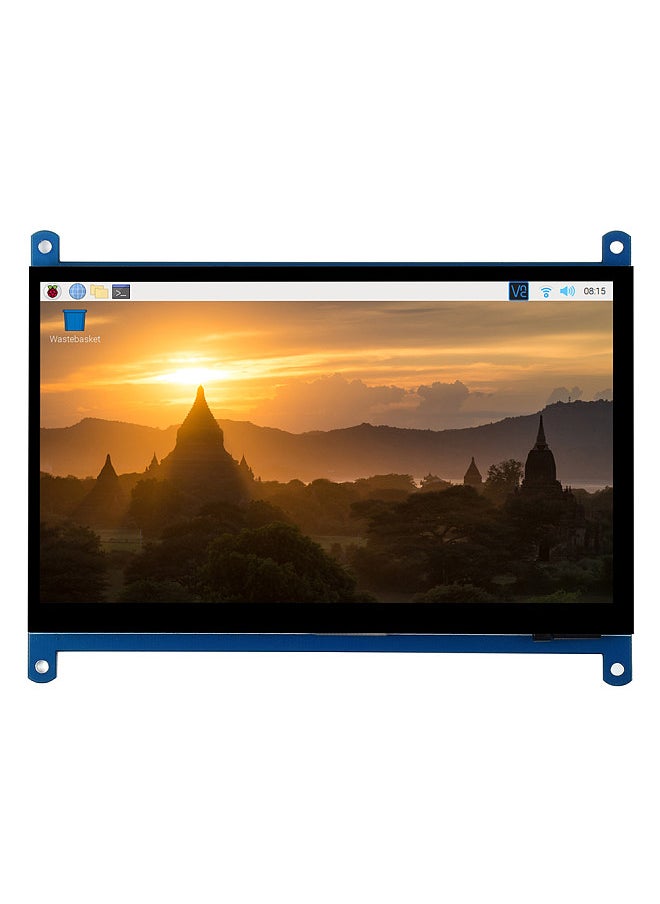 Waveshare - Waveshare 11199 Inch Display Capacitive Touchscreen HD LCD Monitor 1024×600 Resistive Screen for Raspberry Multi mini PC/Windows 10/8.1/8/7/XP - Image 1